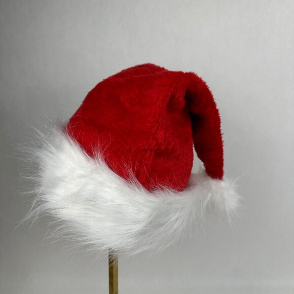 Red Christmas Santa Claus Hat with LED Colored Lights - Picture 4 of 8